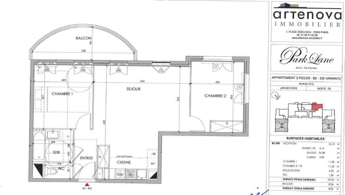 3 Room Flat In Parklane - 1,5Km Disney Серри Экстерьер фото